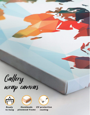 5 Pieces Extraordinary Abstract World Map Canvas Wall Art - image 1
