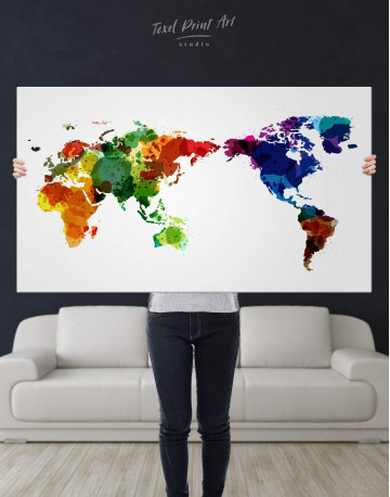 Unique World Map Canvas Wall Art - image 5