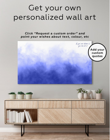 Gray Abstract Smoke Canvas Wall Art - image 4