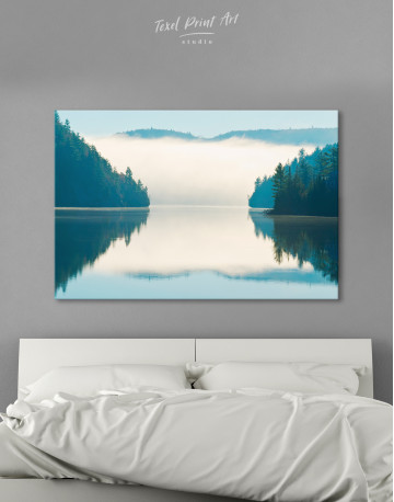 Sunrise on Lake Landscape Canvas Wall Art - image 7