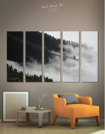 5 Panels Forest Nature Canvas Wall Art