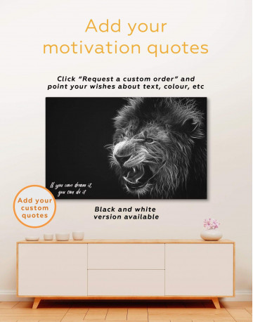 5 Panels Lion Canvas Wall Art - image 4