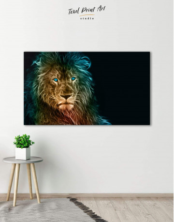 Stylized Lion Canvas Wall Art - image 5