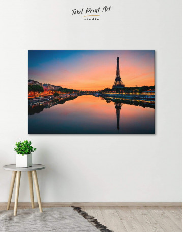 Scenic Eiffel Tower Paris Canvas Wall Art