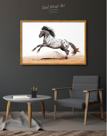 Framed Appaloosa Horse Canvas Wall Art