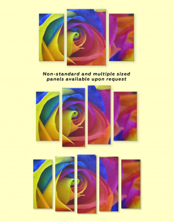 Multicolor Rose Canvas Wall Art - image 2