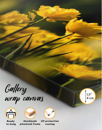 Yellow Flowers Canvas Wall Art - image 3