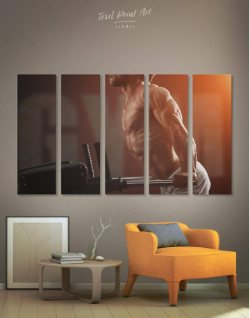 5 Pieces Home Gym Sportsman Canvas Wall Art