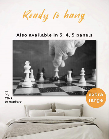 Chess Game Canvas Wall Art