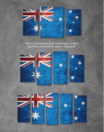 5 Panels Flag of Australia Canvas Wall Art - image 3