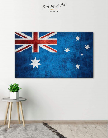 Flag of Australia Canvas Wall Art