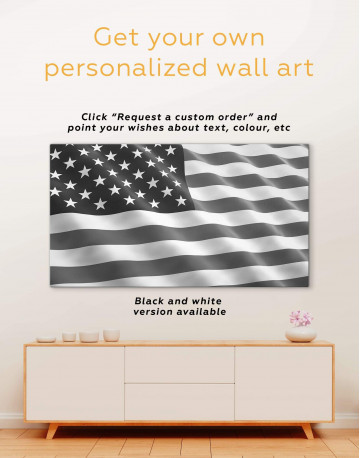 3 Panels National Flag of the USA Canvas Wall Art - image 4