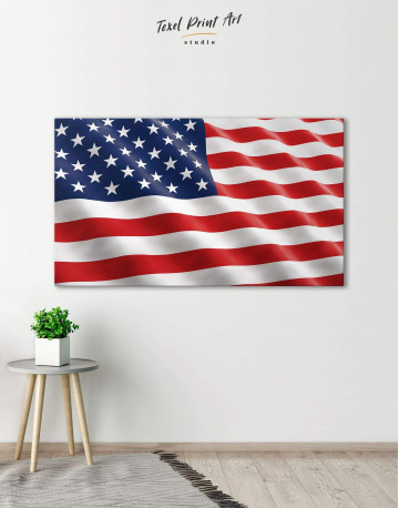 National Flag of the USA Canvas Wall Art
