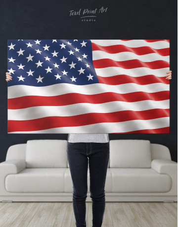National Flag of the USA Canvas Wall Art - image 2
