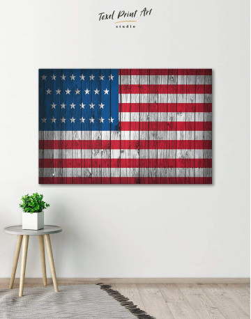 Flag of the USA Canvas Wall Art