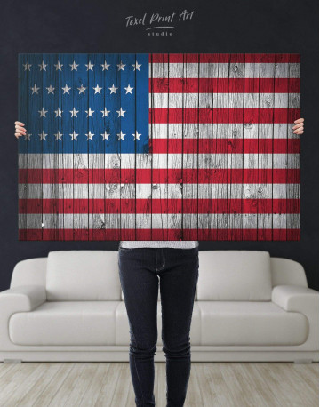 Flag of the USA Canvas Wall Art - image 2