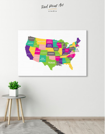 Push Pin USA Map Canvas Wall Art - image 5