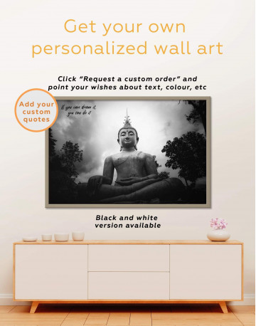 Framed Buddha Spiritual Canvas Wall Art - image 5