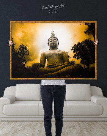 Framed Buddha Spiritual Canvas Wall Art - image 2
