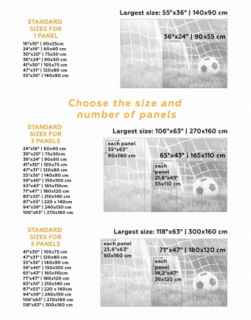 5 Panels Football Game Canvas Wall Art - image 2