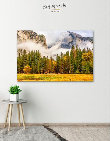 Beautiful Forest and Mountain Landscape Canvas Wall Art - image 4