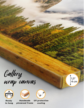 Beautiful Forest and Mountain Landscape Canvas Wall Art - image 5