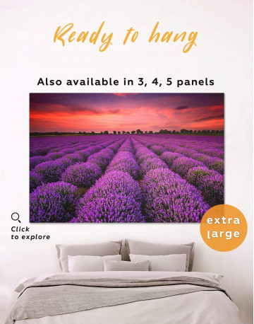 Violet Wildflowers Canvas Wall Art