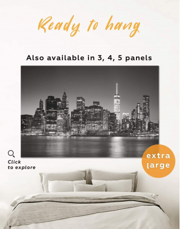 New York City Black and White Canvas Wall Art