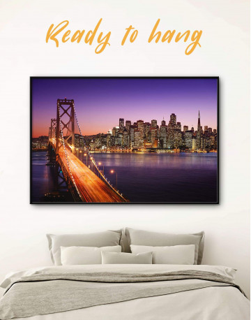 Framed San Francisco Golden Gate Bridge Canvas Wall Art