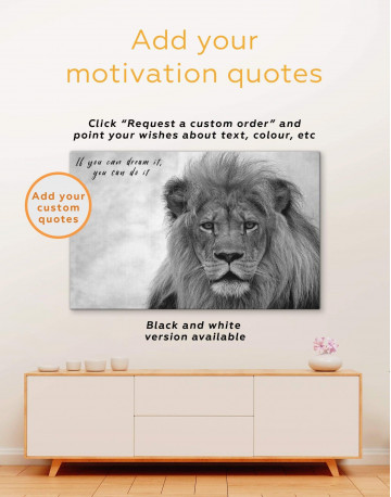 King of Jungle Lion Canvas Wall Art - image 1