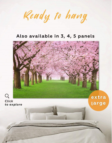 Cherry Blossom Forest Canvas Wall Art