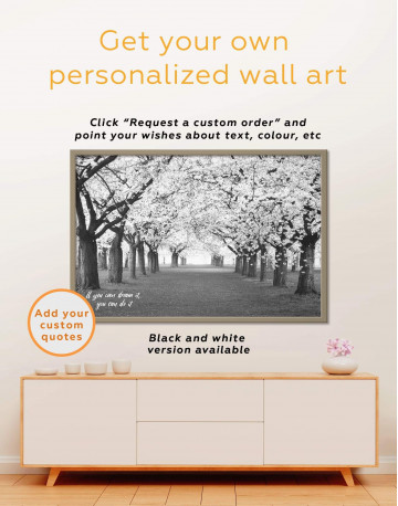 Framed Cherry Blossom Forest Canvas Wall Art - image 4