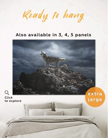 Lonely Wolf Canvas Wall Art