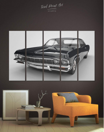 5 Pieces Chevrolet Impala 1965 Canvas Wall Art