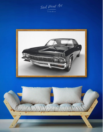 Framed Chevrolet Impala 1965 Canvas Wall Art - image 1