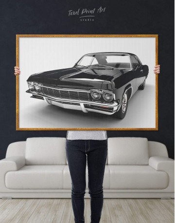 Framed Chevrolet Impala 1965 Canvas Wall Art - image 2