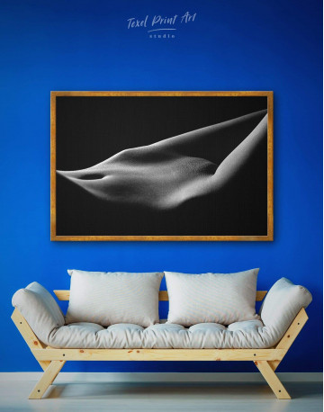 Framed Black and White Nude Erotic Canvas Wall Art - image 4