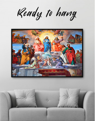 Framed The Room of the Immaculate Conception Canvas Wall Art