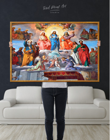 Framed The Room of the Immaculate Conception Canvas Wall Art - image 1