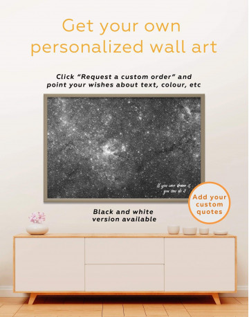 Framed Space View Canvas Wall Art - image 4