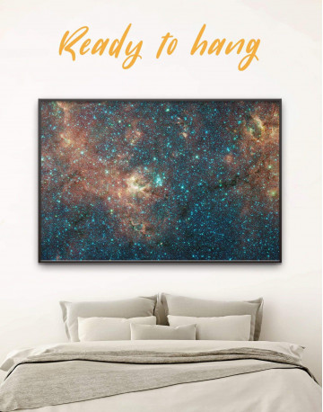 Framed Space View Canvas Wall Art