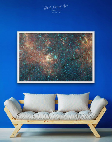 Framed Space View Canvas Wall Art - image 1