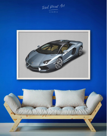 Framed Lamborghini Aventador SVJ Canvas Wall Art - image 1