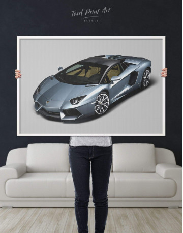 Framed Lamborghini Aventador SVJ Canvas Wall Art - image 2