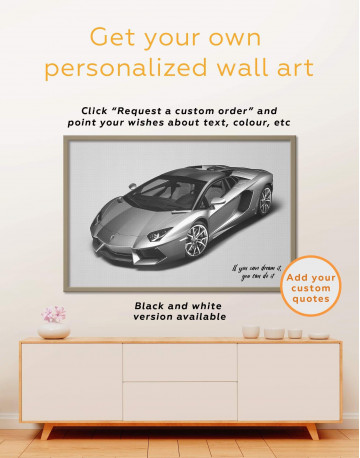 Framed Lamborghini Aventador SVJ Canvas Wall Art - image 5