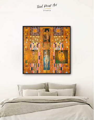 Framed Gustav Klimt Paintings Set Canvas Wall Art
