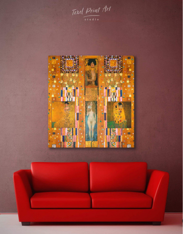 GUSTAV KLIMT ADELE BLOCH GOLD PAINTING TRIPLE GFCI LIGHT SWITCH WALL PLATE COVER 