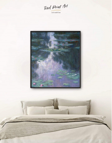 Framed Claud Monet Water Lillies Canvas Wall Art