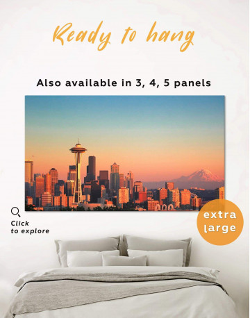 Seattle View Canvas Wall Art
