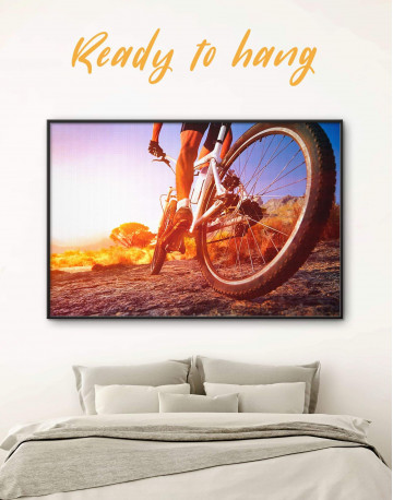 Framed Off Road Cycling Canvas Wall Art